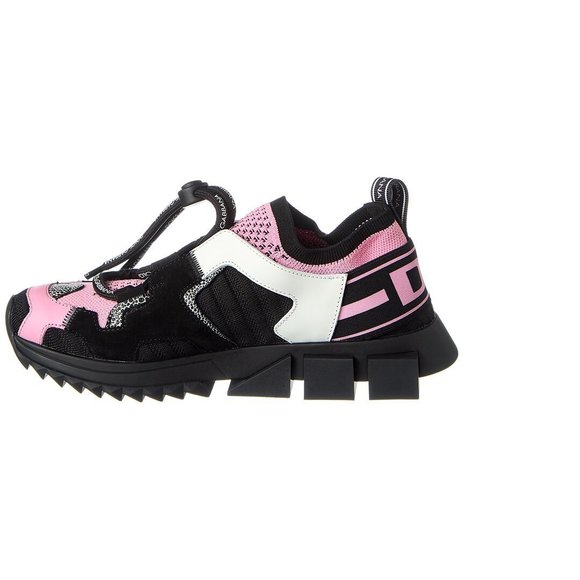 Salvatore Ferragamo Sorrento Leather & Suede-Trim Sneaker - Picture 2 of 6